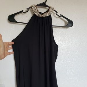 Classy black halter top. Audrey Hepburn costume